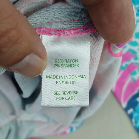 Lilly Pulitzer Riley Small Womens Cover Up Dress Hooded Pockets 17x31 - Picture 11 of 15